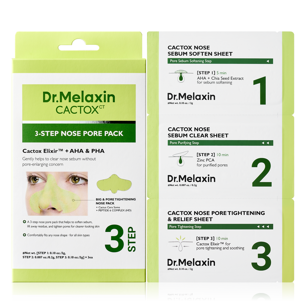 Cactox 3-Step Nose Mask Pack